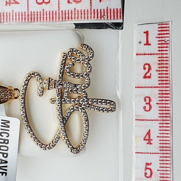 "14K Gold Plated Cubic Zircon Pendant, INUS1BR097 - Picture 3 of 10